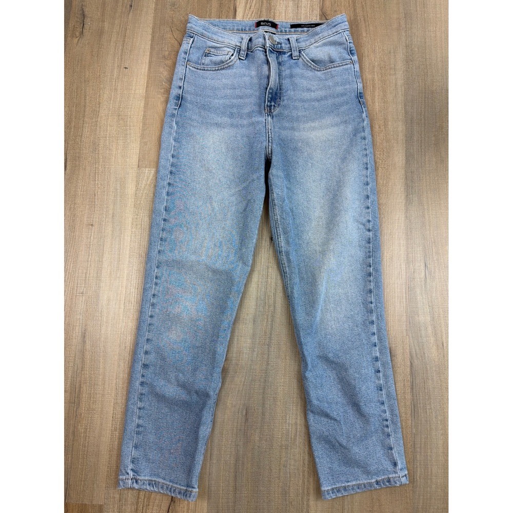 BDG Urban Outfitters Girlfriend Jeans Light Wash Blue Denim Size 27 High Rise